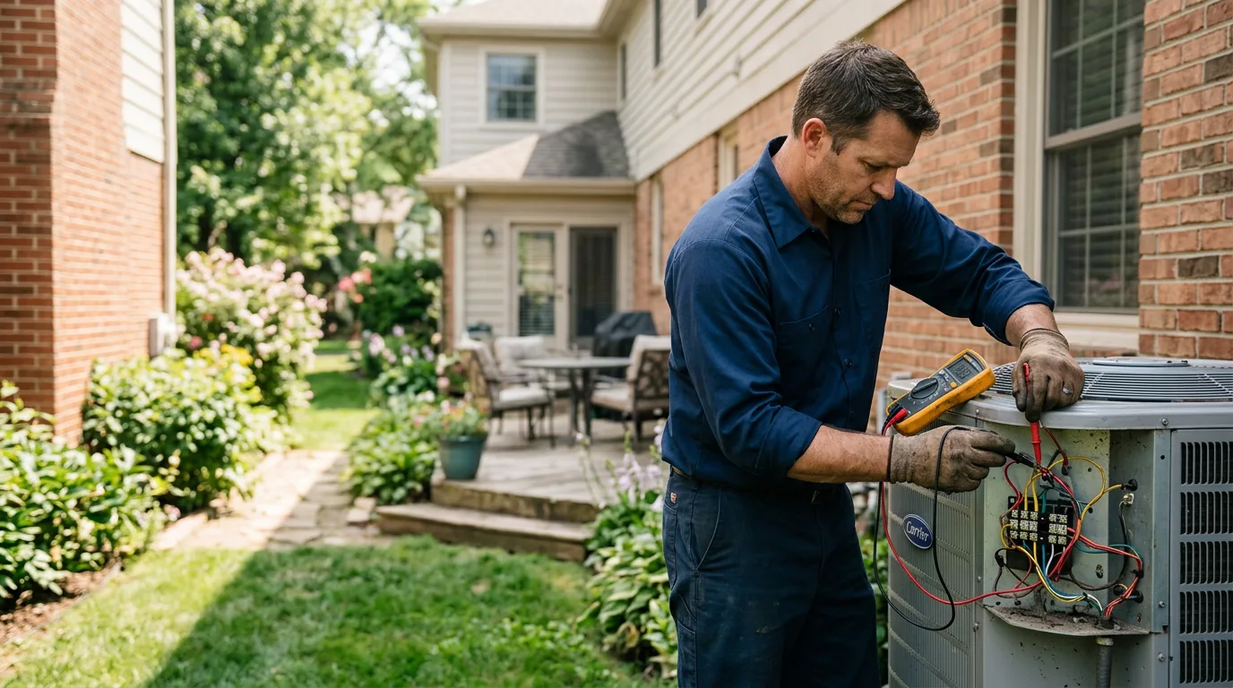HVAC technician working near Unionville, VA
